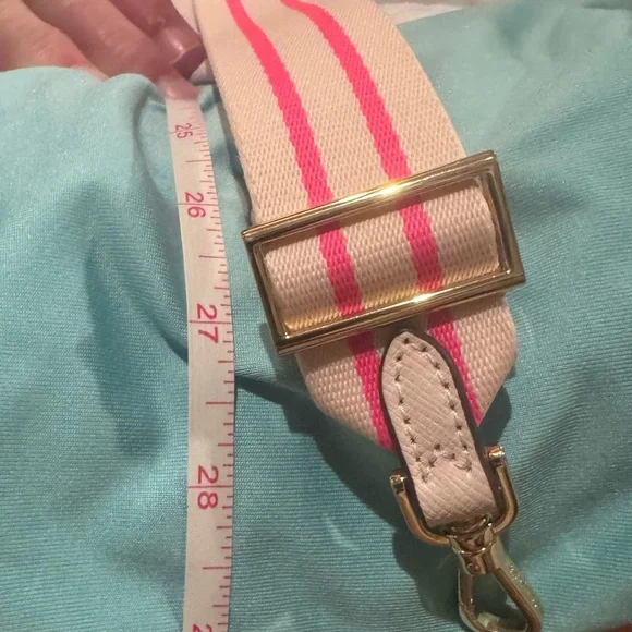 Kate Spade NEW Pink Crossbody Mini Camera Bag with Guitar Strap - Picture 14 of 16